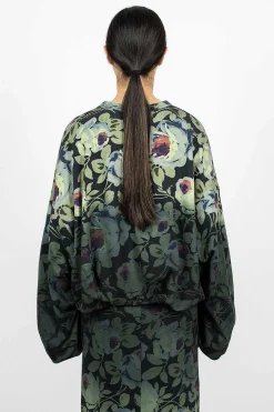 Floral Sweatshirt Dip Dye