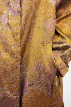 Floral Tapestry Coat Old Rose