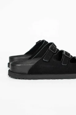 Florida Suede Sandal Black