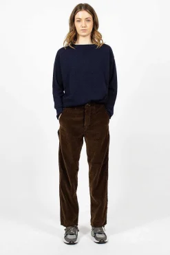 French Work Pant Dark Brown Corduroy