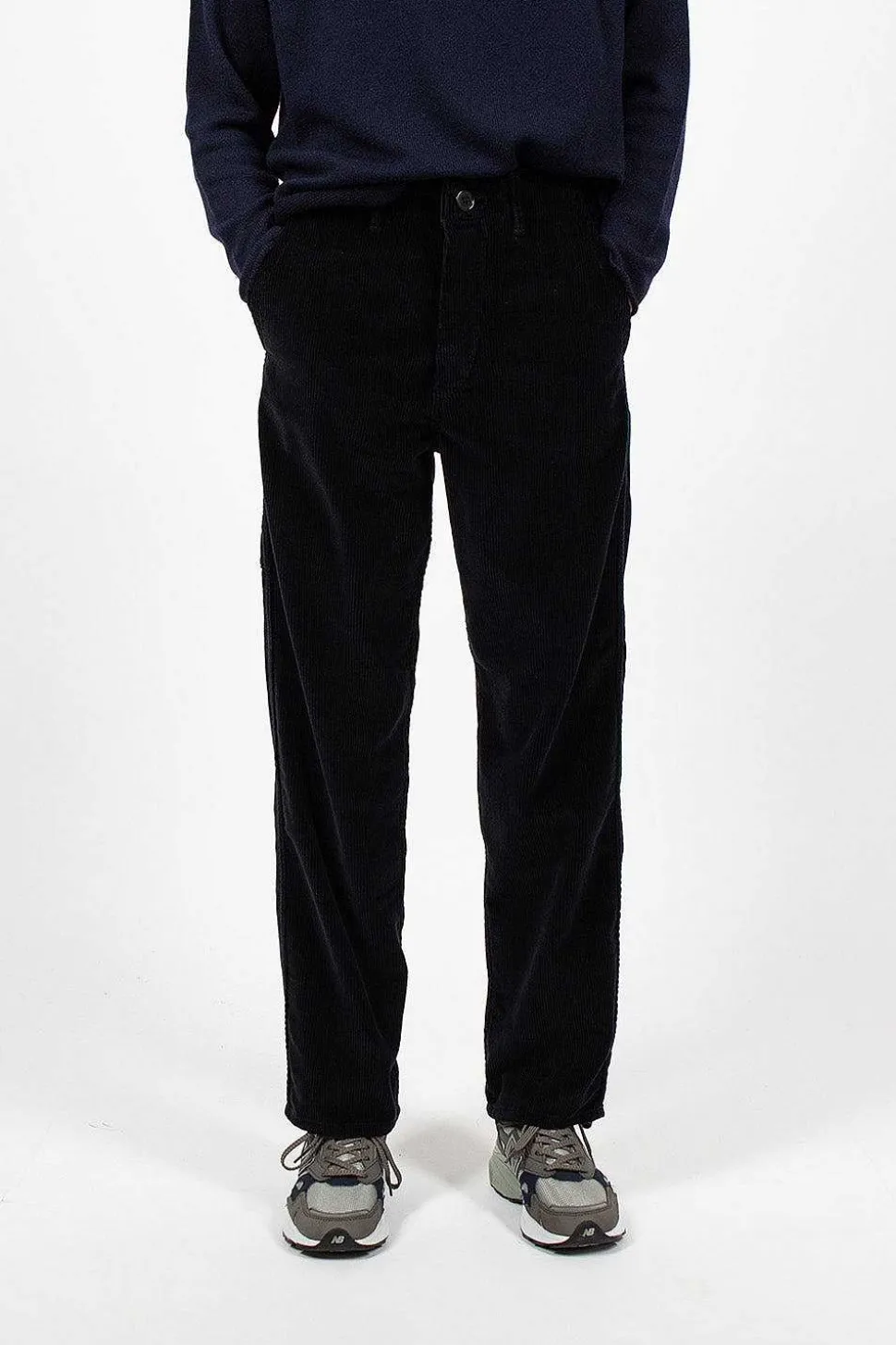 French Work Pant Navy Corduroy
