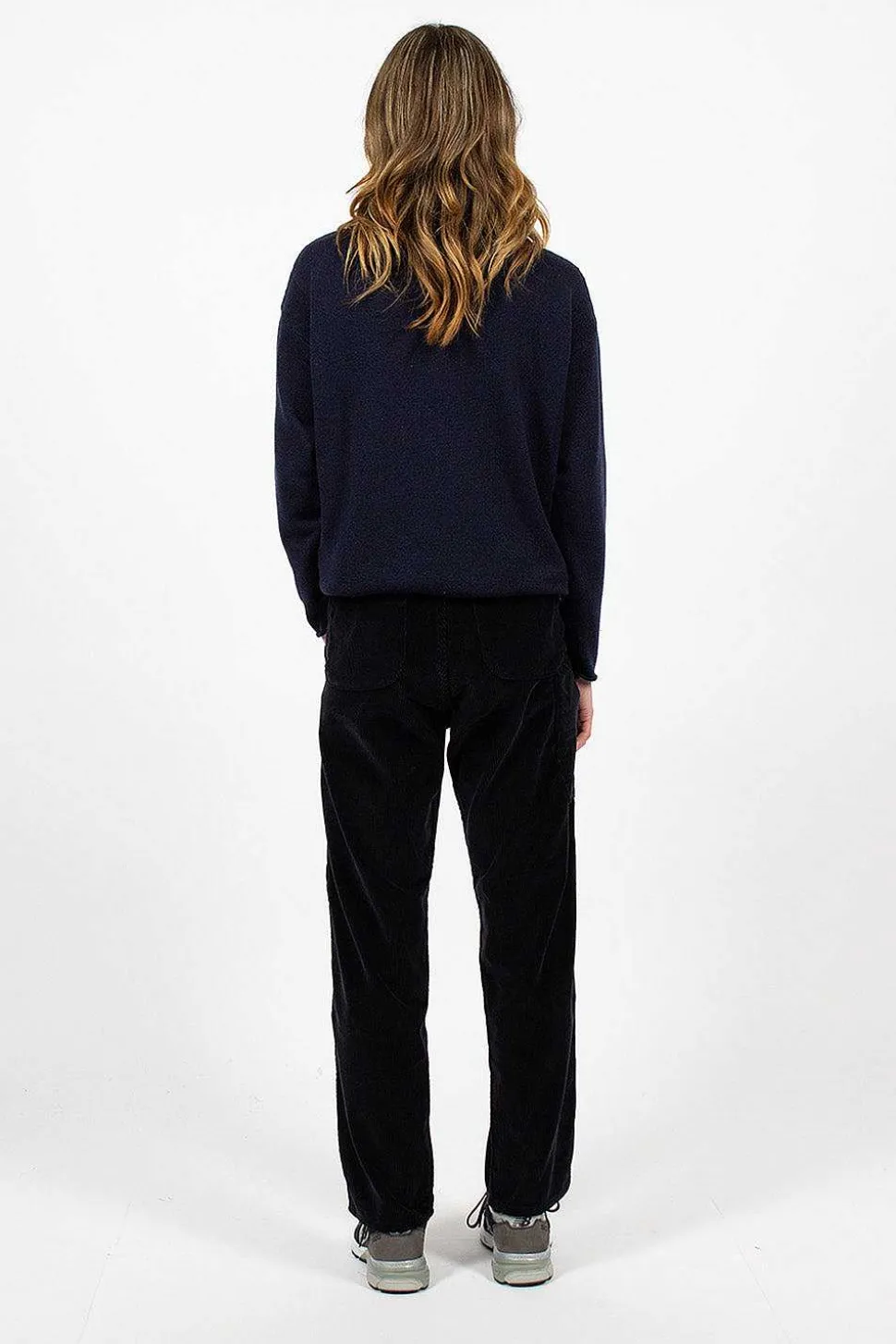 French Work Pant Navy Corduroy