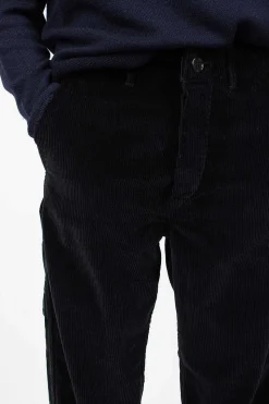 French Work Pant Navy Corduroy