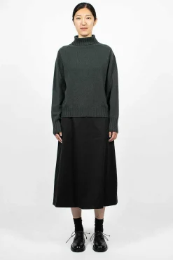 Full Skirt Sateen Black