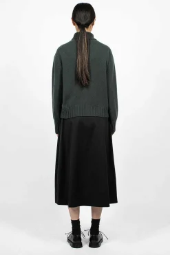 Full Skirt Sateen Black