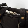 Gb0_Eco Black Nylon/Leather Bag