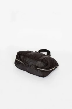 Gb0_Eco Black Nylon/Leather Bag