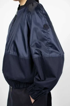Gobie Satin Bomber Navy