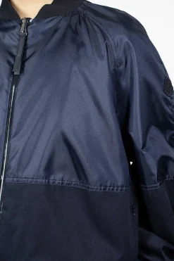 Gobie Satin Bomber Navy