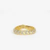 Gold Embroidered B Bracelet 6