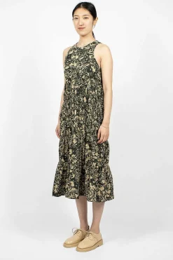 Haven Camo Dress Green