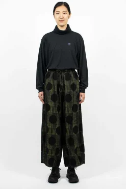 H.D.P. Pant Plaid/Polka Dot Green