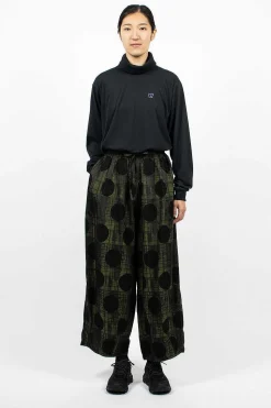 H.D.P. Pant Plaid/Polka Dot Green