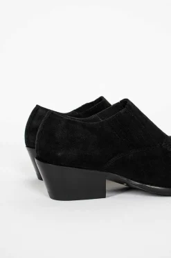 Heeled Papillon Shoe Suede