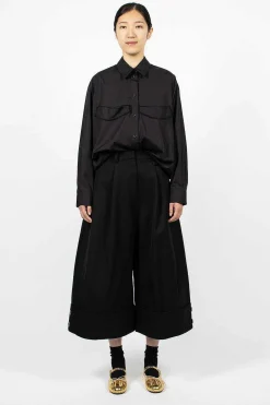 Hem Cuff Wide Trouser