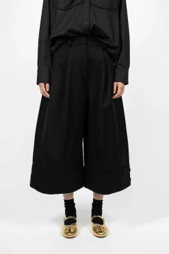Hem Cuff Wide Trouser