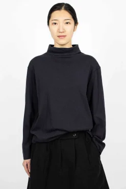 High Neck Pullover Ink