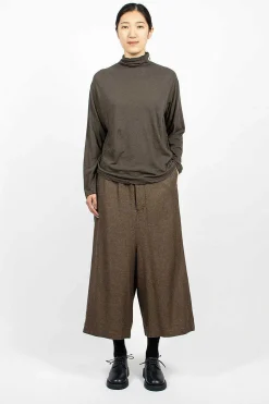 High Neck T-Shirt Olive