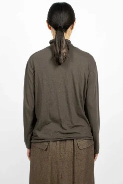 High Neck T-Shirt Olive