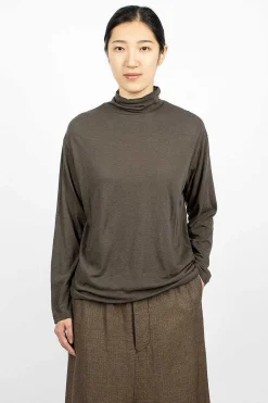 High Neck T-Shirt Olive