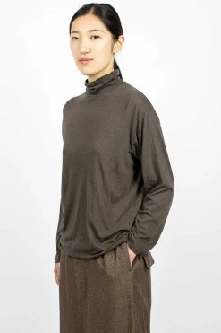 High Neck T-Shirt Olive