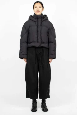 Hooded Puffer Jacket Black