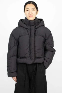 Hooded Puffer Jacket Black