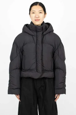 Hooded Puffer Jacket Black