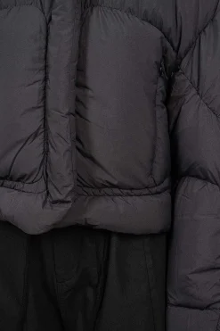 Hooded Puffer Jacket Black