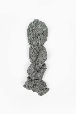 Houndstooth Stole Black