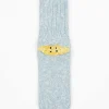 Ivy Rainbowy Happy Heel Socks Sax