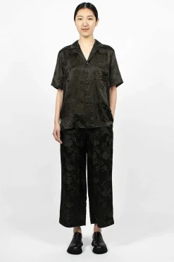 Jacquard Camp Shirt Dark Slate