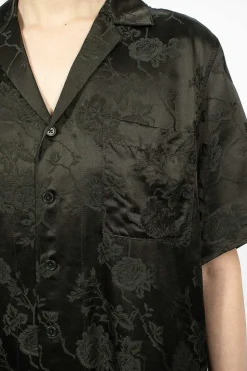 Jacquard Camp Shirt Dark Slate