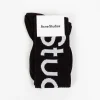 Jacquard Logo Knee High Socks Black
