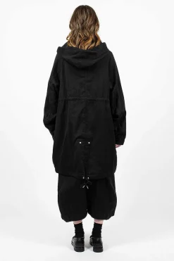 Jane Fishtail Parka Black
