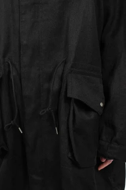 Jane Fishtail Parka Black