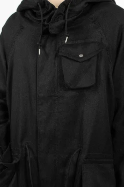 Jane Fishtail Parka Black