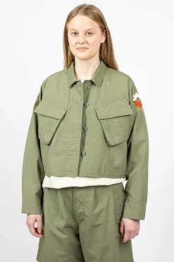 Jk-50 Nam Cropped Jacket Army