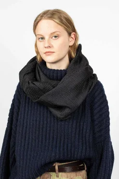 Khata Silk/Cashmere Cowl Black