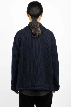 Knit Cardigan Navy