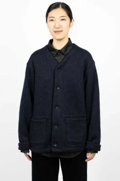 Knit Cardigan Navy