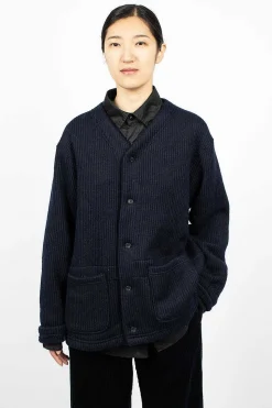 Knit Cardigan Navy