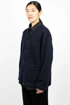 Knit Cardigan Navy