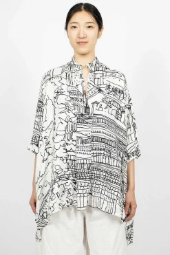 Kora Shirt Village Drawing
