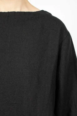 Kortrijk Linen Pullover Black