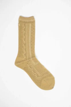 Kt-161A Lace Baller Socks Gold