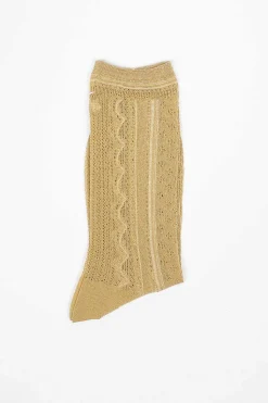 Kt-161A Lace Baller Socks Gold