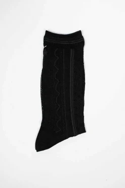 Kt-161A Silk Baller Socks Black