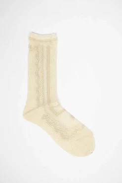Kt-161A Silk Baller Socks Ivory