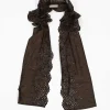 Lace Collar Chocolate Brown